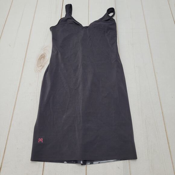 Ruby Ribbon black V neck mini slip dress - Picture 1 of 6